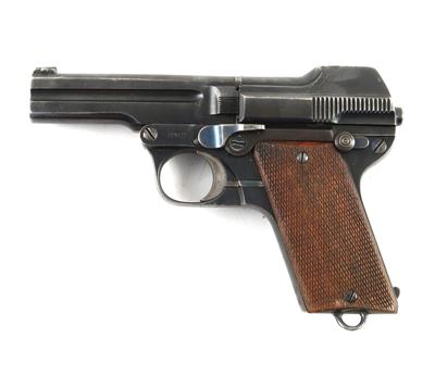 Pistole, Steyr, Mod.: 1909/34 Kipplauf des Zoll Oberamtes Wien, Kal.: 7,65 mm, - Jagd-, Sport- und Sammlerwaffen