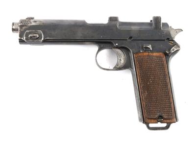 Pistole, Steyr, Mod.: 1912, letzte Fertigung der Bayernbestellung 1918, Kal.: 9 mm Steyr, - Armi d'ordinanza