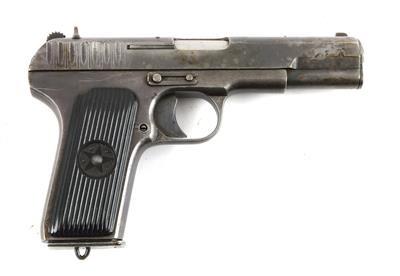 Pistole, unbekannter, russischer Hersteller, Mod.: Tokarev TT33, Kal.: 7,62 mm Tok., - Armi d'ordinanza