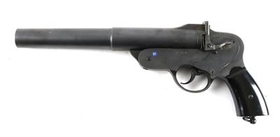 Signalpistole, Husqvarna Vapenfabriks A. B., Mod.: M18 der schwedischen Armee, Kal.: 4, - Jagd-, Sport- und Sammlerwaffen