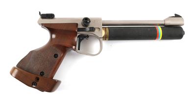 CO2-Matchpistole, Walther - Ulm, Mod.: CP5, Kal.: 4,5 mm, - Jagd-, Sport- und Sammlerwaffen