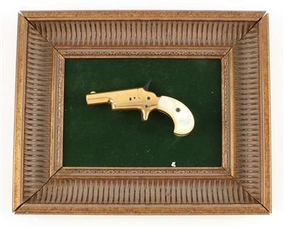 Derringer-einschüssig, Colt, Mod.: Lady Derringer (Fourth Model Derringer) auf Rahmen montiert, Kal.: .22 kurz, - Lovecké, sportovní a sběratelské zbraně