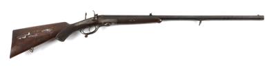 Hahn-Kipplaufbüchse, L. Cutik - Graz, Kal.: vermutlich 11,5 mm/.45, - Jagd-, Sport- und Sammlerwaffen