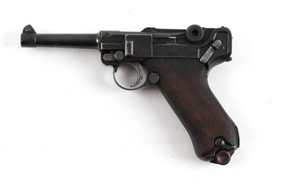 Pistole, DWM, Mod.: Schweizer Parabellum-Pistole 1906 Umbau, Kal.: 7,65 mm Para, - Sporting and Vintage Guns