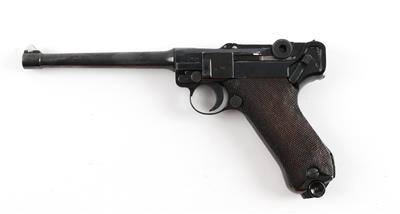 Pistole, Mauser, Mod.: P08 mit langem Lauf, Kal.: 9 mm Para, - Sporting and Vintage Guns
