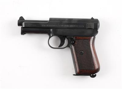 Pistole, Mauser - Oberndorf, Mod.: 1914 der Schutzpolizei Breslau, Kal.: 7,65 mm, - Jagd-, Sport- und Sammlerwaffen