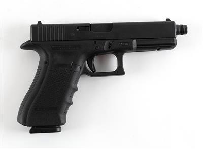 Pistole, Glock, Mod.: 17 Gen. 4 mit Gewindelauf, Kal.: 9 mm Para, - Lovecké, sportovní a sběratelské zbraně