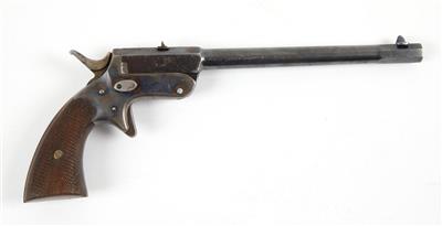 KK-Hahnkipplaufpistole, unbekannter Wiener Hersteller, Kal.: .22 l. r., - Armi da caccia, competizione e collezionismo
