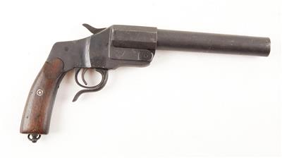 Leuchtpistole "FL" Fritz Langenhan, Suhl mit Übernahme der finnischen Armee - SA, Mod.: Hebel 1894, Kal.: 4, - Sporting & Vintage Guns