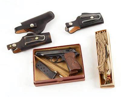 Pistole, Manurhin, Mod.: Walther PP der österreichischen Sicherheitswache, Kal.: 7,65 mm, - Jagd-, Sport-, & Sammlerwaffen
