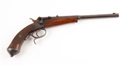 Pistole, unbekannter deutscherHersteller, Mod.: Sportart Freie Pistole, Kal.: vermutlich .22 l. r., - Sporting & Vintage Guns