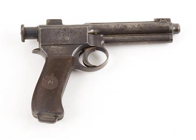 Pistole, Waffenfabrik Steyr, Mod.: 1907-II (System Roth/Krnka-Repetierpistole M.7.)- k. k. Landwehr Feldhaubitzdivision Nr. 21 - Garnision Prag, Kal.: 8 mm Roth-Steyr, - Sporting & Vintage Guns