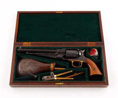 VL-Perkussionsrevolver, Westerners Arms/Uberti - Italien, Mod.: 1858 New Army in einer Schatulle, Kal.: .44", - Jagd-, Sport-, & Sammlerwaffen