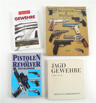 Konvolut aus 4 Fachbüchern, - Lovecké, sportovní a sběratelské zbraně