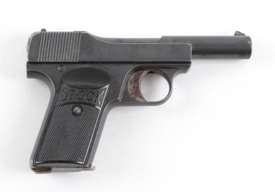 Pistole, Franz Stock - Berlin, Mod.: Taschenpistole, Kal.: 7,65 mm, - Lovecké, sportovní a sběratelské zbraně