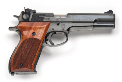 Pistole, Smith  &  Wesson, Mod.: 52-2, Kal.: .38 Spez. WC, - Jagd-, Sport- und Sammlerwaffen