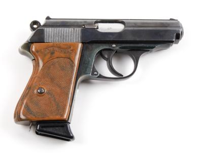 Pistole, Walther - Zella/Mehlis, Mod.: PPK 4. Ausführung - Duralgriffstück - Fertigung vermutlich Oktober/November 1939, Kal.: 7,65 mm, - Jagd-, Sport- und Sammlerwaffen