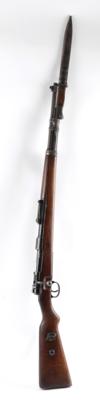 Repetierbüchse, Mauser, Mod.: K98k mit Bajonett 1937 - alles bis auf Schaft nummerngleich!, Kal.: 8 x 57IS, - Lovecké, sportovní a sběratelské zbraně