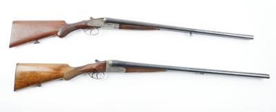 Konvolut aus 2 Doppelflinten, beide spanischer Hersteller, beide Kal.: 12/70, - Jagd-, Sport- und Sammlerwaffen