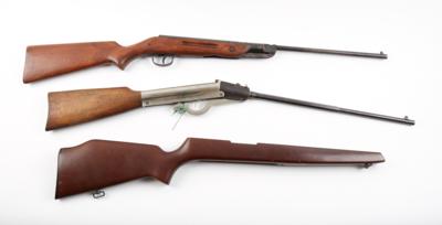 Konvolut aus 2 Luftgewehren und einem Schaft, - Sporting & Vintage Guns