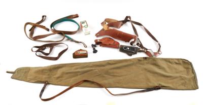 Konvolut aus einem Stoff-Flintenfutteral, - Sporting & Vintage Guns