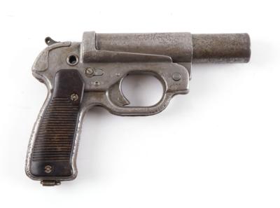 Leuchtpistole, HASAG (Hugo Schneider AG) - Leipzig, Mod.: 42, Kal.: 4, - Sporting & Vintage Guns