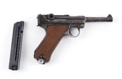 Pistole, DWM, Mod.: P08 - vermutlich um 1916, Kal.: 9 mm Para, - Lovecké, sportovní a sběratelské zbraně