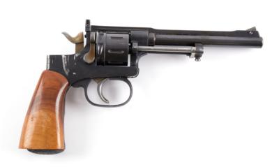 Revolver, vermutlich Lichtblau (ursprünglich Rast  &  Gasser), Mod.: umgebauter Armeerevolver M.1898, Kal.: .22 l. r., - Jagd-, Sport- und Sammlerwaffen