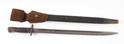 Säbelbajonett mit Scheide und Lederkoppel, British 1907 Pattern, Wilkinson Sword Company, - Lovecké, sportovní a sběratelské zbraně