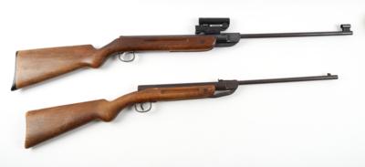 Druckluftgewehrkonvolut, Diana, Mod.: 22 und 36, Kal.: 4,5 mm, - Lovecké, sportovní a sběratelské zbraně