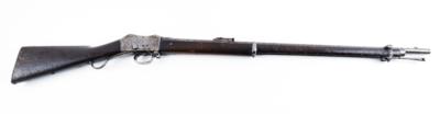 Büchse, Providence Tool Co., Mod.: türkisches Infanteriegewehr M.1874 System Peabody-Martini, Kal.: 11,5 mm (vermutlich .45' RF bzw. 11,43 x 55R), - Lovecké, sportovní a sběratelské zbraně