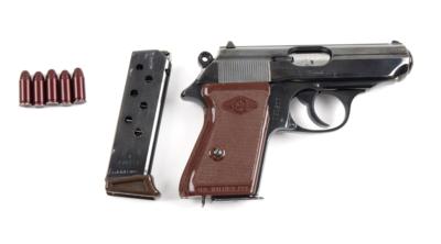 Pistole, Manurhin, Mod.: Walther PPK der Polizei, Kal.: 7,65 mm, - Jagd-, Sport-, & Sammlerwaffen
