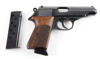 Pistole, Walther - Ulm, Mod.: PP der bayrischen Landespolizei, Kal.: 7,65 mm, - Jagd-, Sport-, & Sammlerwaffen