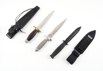 Konvolut aus 3 Messern, - Jagd-, Sport- und Sammlerwaffen