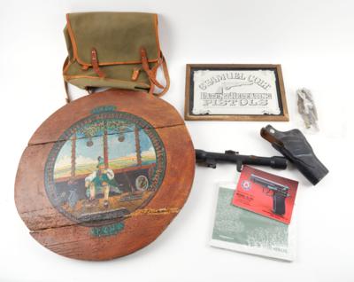 Konvolut aus einer Schießscheibe - Sporting & Vintage Guns