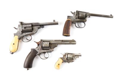 Konvolut aus vier Revolvern, - Armi da caccia, competizione e collezionismo
