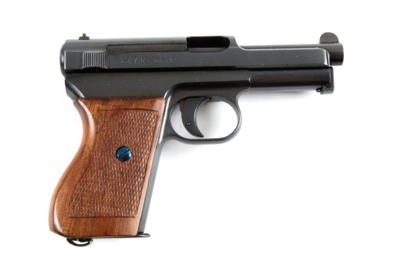 Pistole, Mauser, Mod.: 1934 Zivilausführung in der Originalkartonage, Kal.: 7,65 mm, - Jagd-, Sport- und Sammlerwaffen