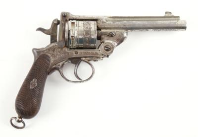 Revolver, L. Gasser - Wien, Mod.: Gasser-Kipplaufrevolver, Kal.: 9 mm Gasser-Kropatschek, - Jagd-, Sport- und Sammlerwaffen