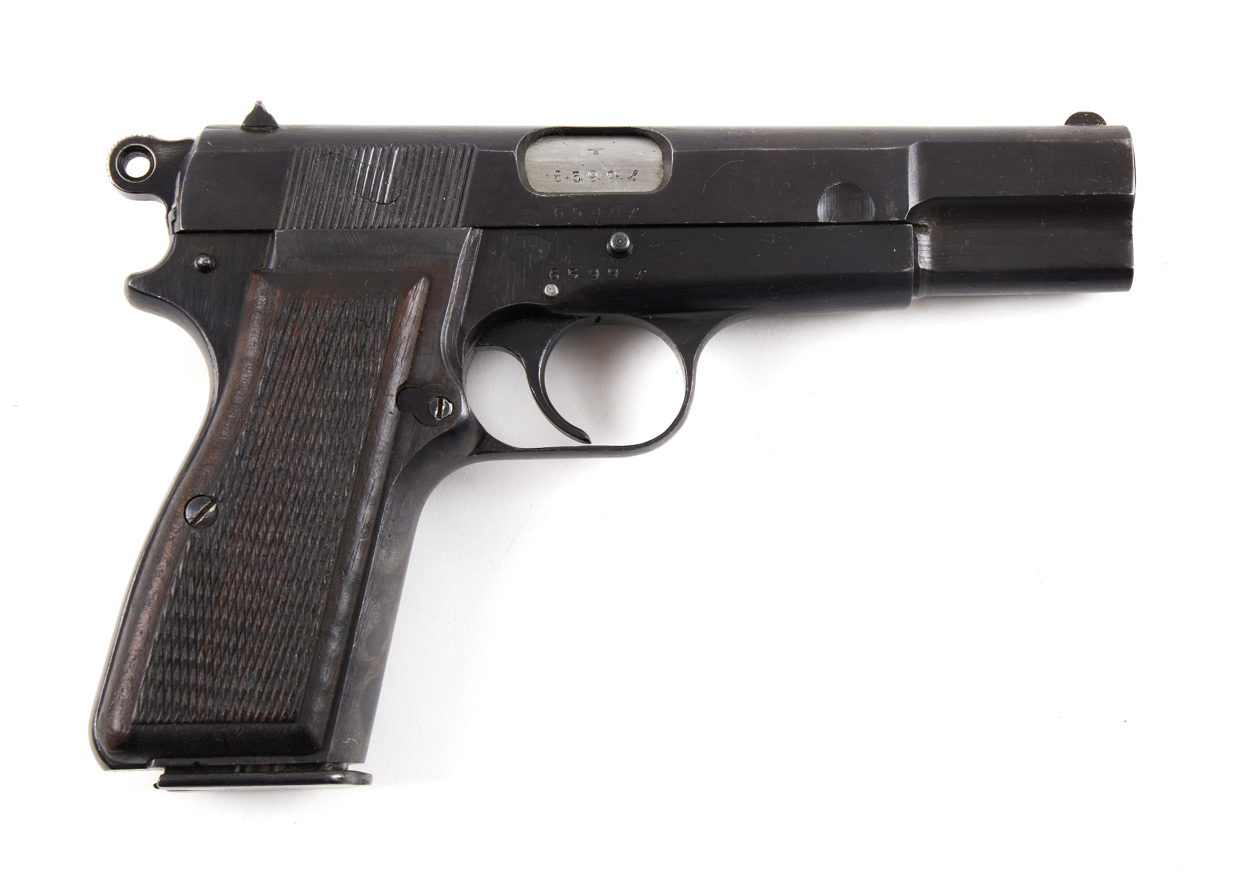 Pistole, FN - Browning, Mod.: High Power 1935 - WaA 140, Kal.: 9 mm ...