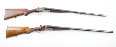 Konvolut aus 2 Doppelflinten, beide spanischer Hersteller, beide Kal.: 12/70, - Sporting & Vintage Guns