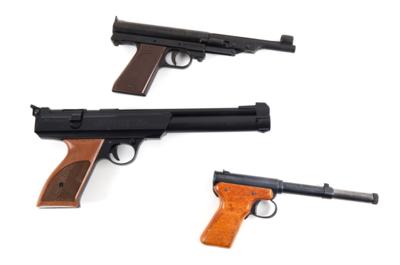 Konvolut aus 3 Luftpistolen: - Jagd-, Sport- & Sammlerwaffen