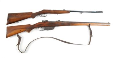 Konvolut aus einem jagdlichen 95er und einem Einzellader KK-Gewehr, - Armi da caccia, competizione e collezionismo