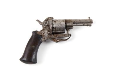Lefaucheux-Revolver, belgische Fertigung, Baujahr 1878, Kal.: 7,5 mm, - Armi da caccia, competizione e collezionismo