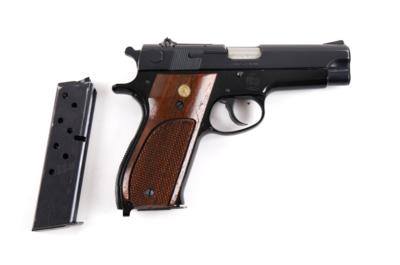 Pistole, Smith  &  Wesson, Mod.: 39-2, Kal.: 9 mm Para, - Jagd-, Sport- & Sammlerwaffen