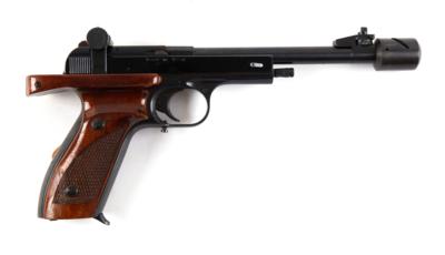 KK-Pistole, Margolin mit Kompensator und Holzschatulle, Kal.: .22 short, - Sporting & Vintage Guns