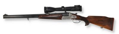 Bockdoppelbüchse, Herbert Scheiring - Ferlach, Kal.: 7 mm Rem. Mag., - Sporting & Vintage Guns