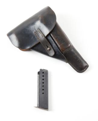 Holster P38 mit einem P38-Magazin, Hersteller kkd 1944 - Wilhelm Stern, Lederwarenfabrik, Posen, - Lovecké, sportovní a sběratelské zbraně