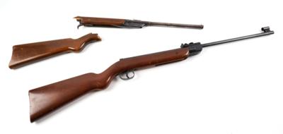 Konvolut aus 2 Druckluftgewehren: Diana, Mod.: 25 und Mod.: 16, Kal.: 4,5 mm, - Jagd-, Sport- und Sammlerwaffen