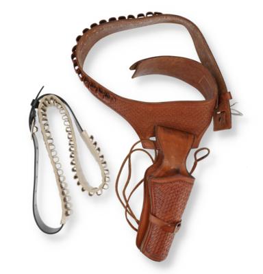 Konvolut aus einem handgefertigten Westernholster, Hersteller Viking Mexiko, - Sporting & Vintage Guns