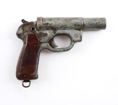 Leuchtpistole, Meinel - Scholer/Klingenthal, Mod.: 42, Kal.: 4, - Sporting & Vintage Guns